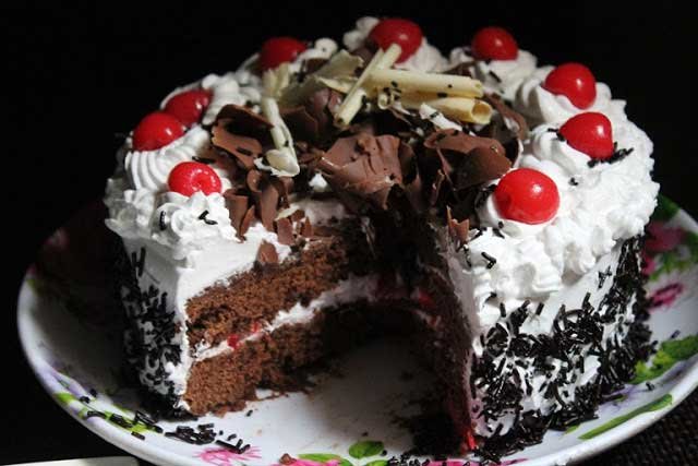 Eggless Black Forest Cake  Spices N Flavors