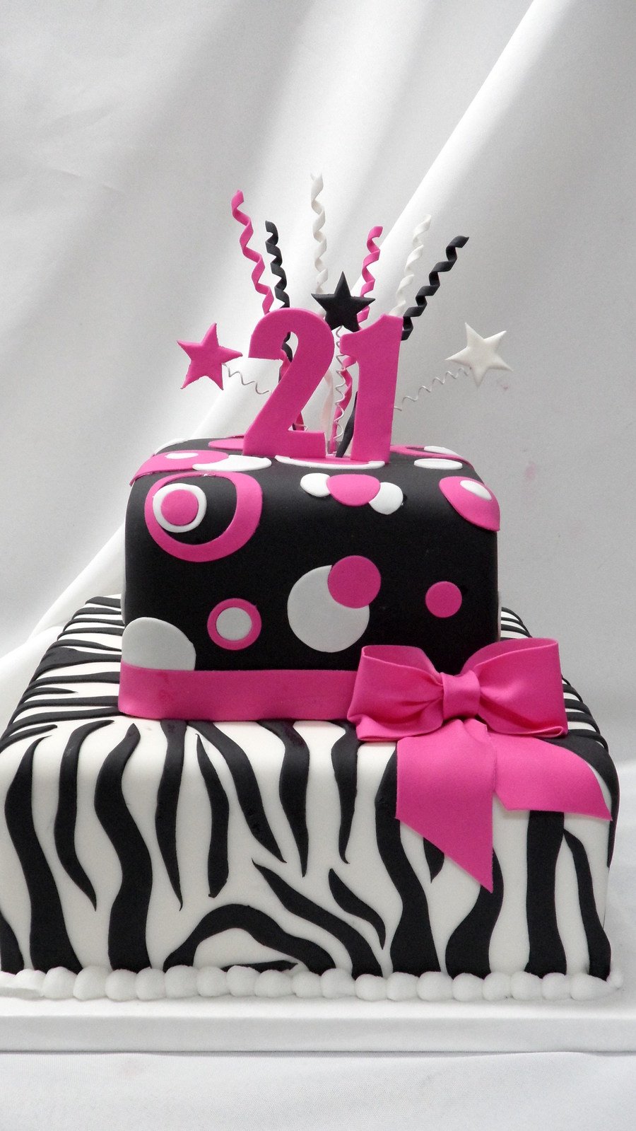 happy birthday cake pink 21