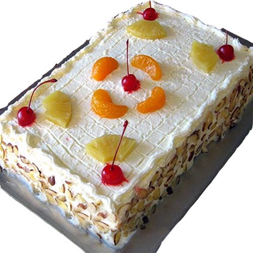 Delicious Savoury Fresh Fruit Cake Same Day Midnight Delivery
