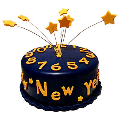 New-Year-Clock-Cake