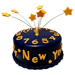 New Year Clock Cake