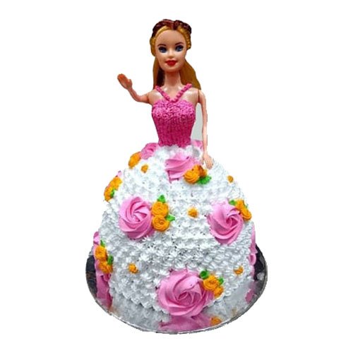 flowery-barbie-vanilla-cake
