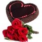 heart-chocolate-cake-6-roses thumb