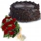 round-chocolate-cake-12-roses thumb