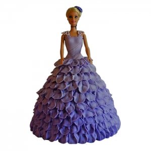 Blue Barbie Cake