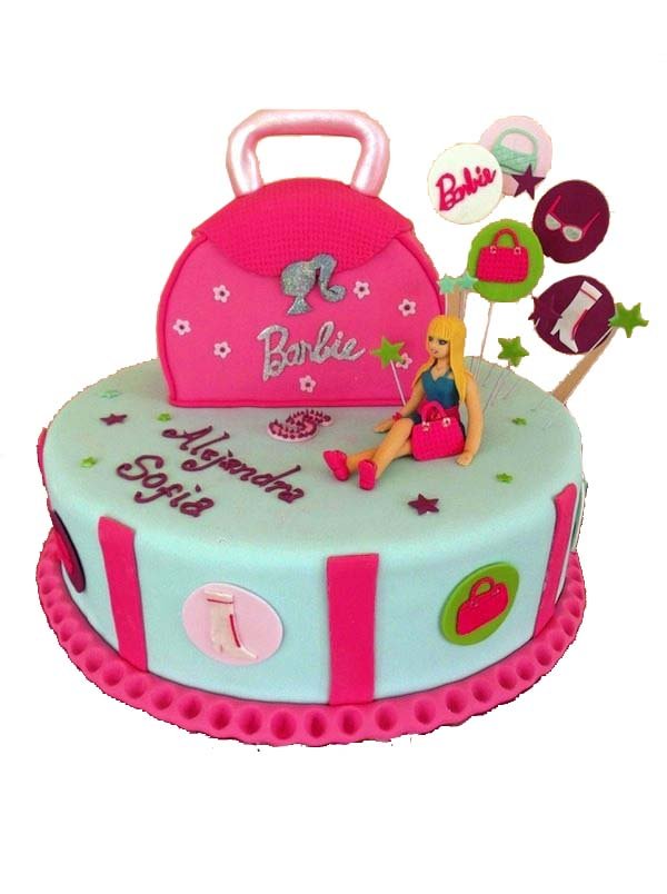 stylish-barbie-cake