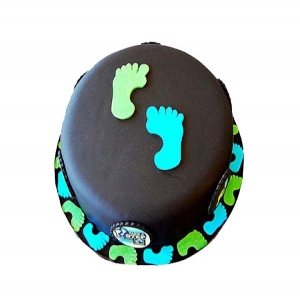 Footprint Chocolate Cake