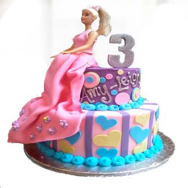 Barbie tier cake cheap
