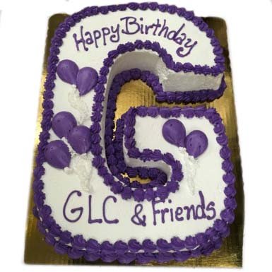 g-letter-cake
