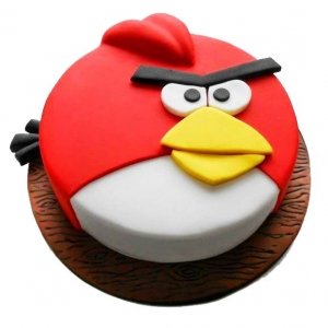 Fondant Angry Birds Cake