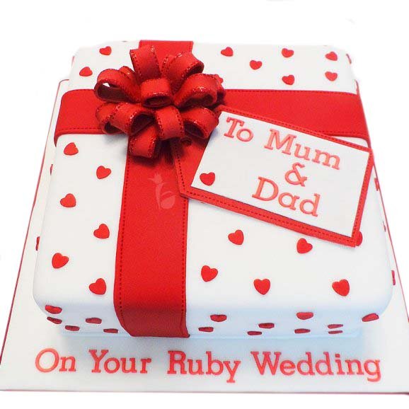 Order Anniversary Cake For Parents Online Fresh Tasty A Cakengifts