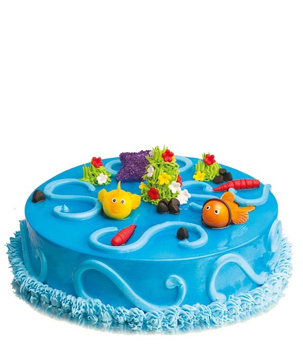 Order Nimo in Water Fondant Cake Online |Fresh & Tasty â€“ CakenGifts