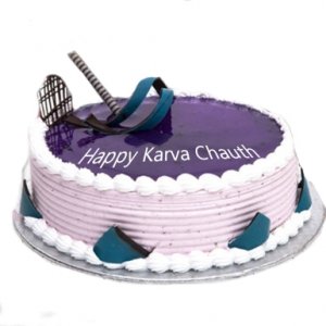 Blueberry Karwachauth Cake