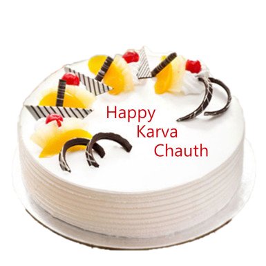 vanilla-cream-karwachauth-cake